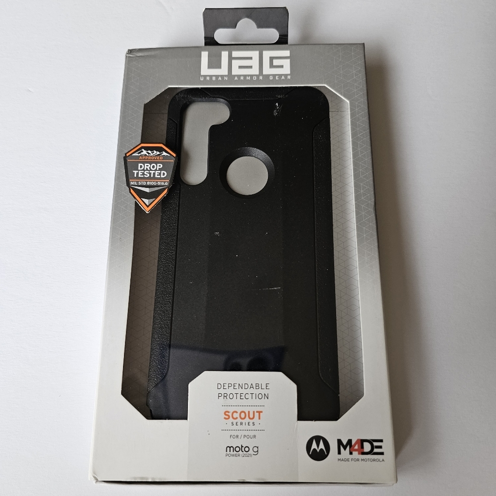 Moto G Power - Urban Armor Gear (UAG) Scout Series Case (BLACK)